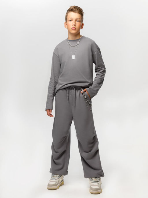 КБ 302925/серый 3911 лонгслив (футболка дл.рукав) подр