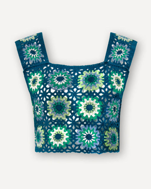 Укороченный ажурный топ - Incity фото 6