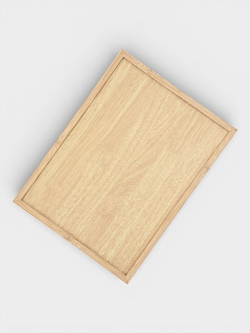 Подносы Доляна, набор 3 шт., 40×30 см, 35×25 см, 30×20 см, дерево, бежевые