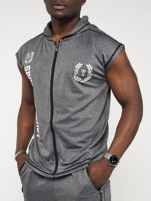 Спортивный костюм летний мужской серого цвета 2265Sr