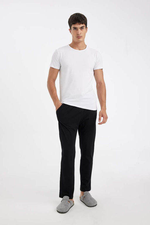 Regular Fit Beli Bagc?kl? Duz Paca Cepli Pijama Alt? - Defacto фото 6