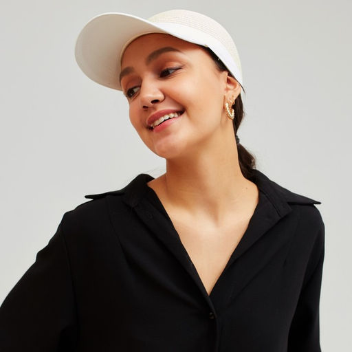 Кепка женская плетеная MINAKU, молочный, размер 56-58