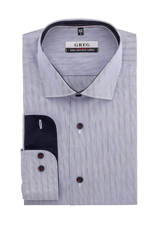 Сорочка мужская длинный рукав GREG 221/131/6129/Z/1p  фото 2