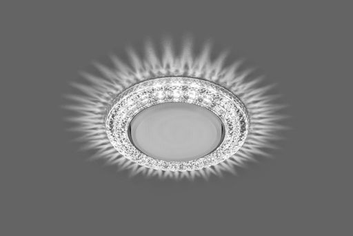 Светильник встраиваемый со светд.,20LED*2835 SMD 4000K, 11W GX53, без лампы,прозрачный,хром, CD4020