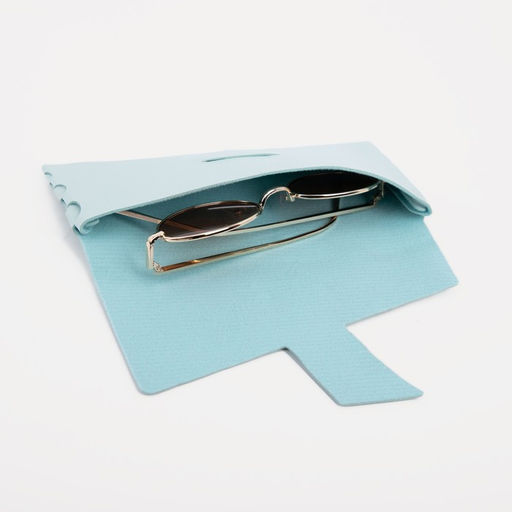 Футляр для очков на затяжке, длина 16 см, цвет голубой - Simaland фото 4