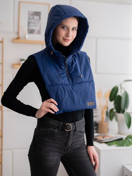 Капор синий, капюшон - Yollochka фото 2