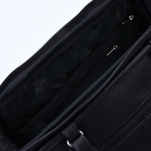 Сумка женская TEXTURA, саквояж, большой размер, цвет чёрный  фото 3