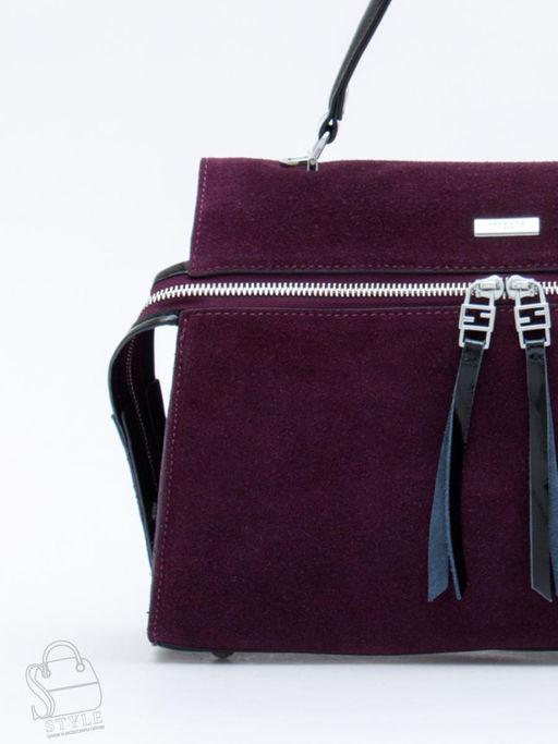 Сумка женская кожаная 9675MSS purple Velina Fabbiano-Safenta в Новосибирске