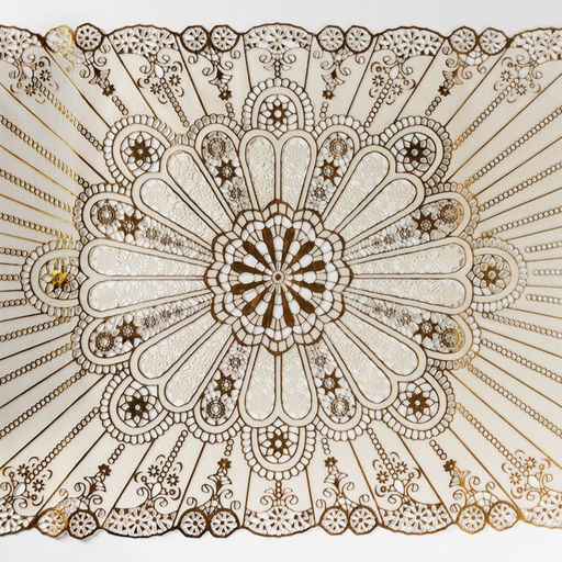 Салфетка ажурная для стола Лучи, 8440 см, ПВХ, цвет золотой - Simaland фото 5