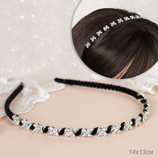 Ободок для волос кристаллы / N3258-8 /уп 1/723828 - ГалеонТрейд фото 4