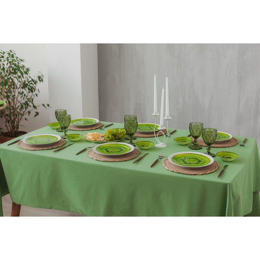 Подставка под ложку Доляна «Романтичный киви», 23.5×8.3×1.5 см, стекло