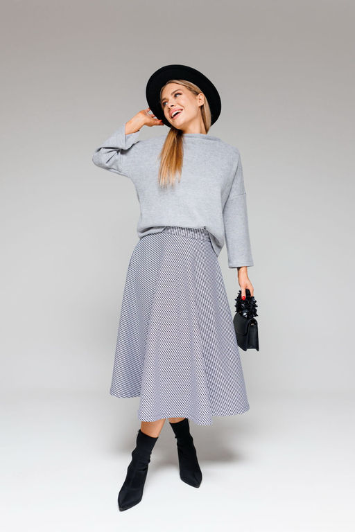 Джемпер AmberA 1004-5 серый  фото 4