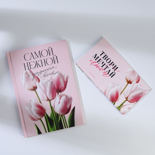 Подарочный набор, ежедневник А5, 80 листов и планер, 50 л. Самой нежной