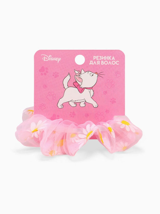 Цена за 2 шт. Резинка для волос «Ромашка» розовая, Коты аристократы