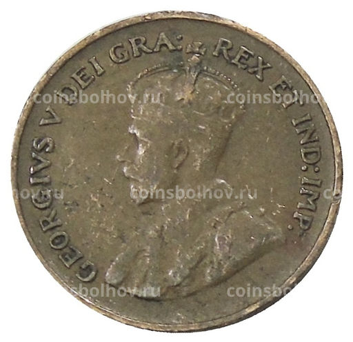 Монета 1 цент 1929 года Канада