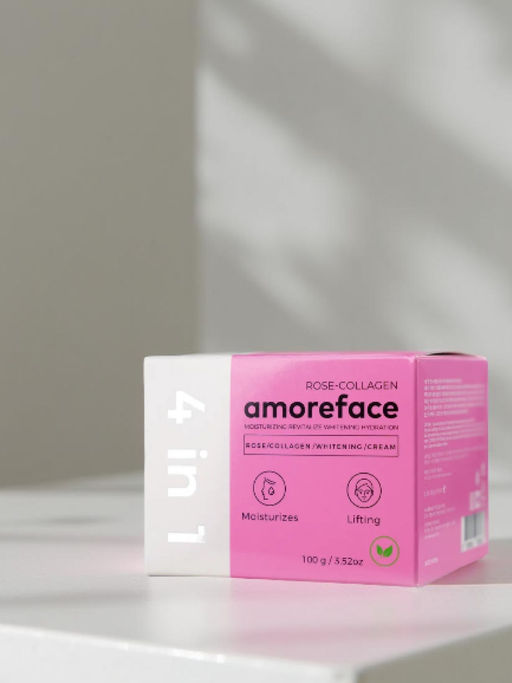 Amoreface Крем для лица 4 в 1 с коллагеном и экстрактом розы / Rose-Collagen Whitening Cream, 100 г