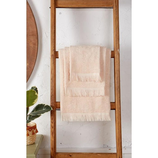 Полотенце махровое LoveLife Fringe 30х60 бежевый, 100% хлопок, 360 г/м2  фото 4