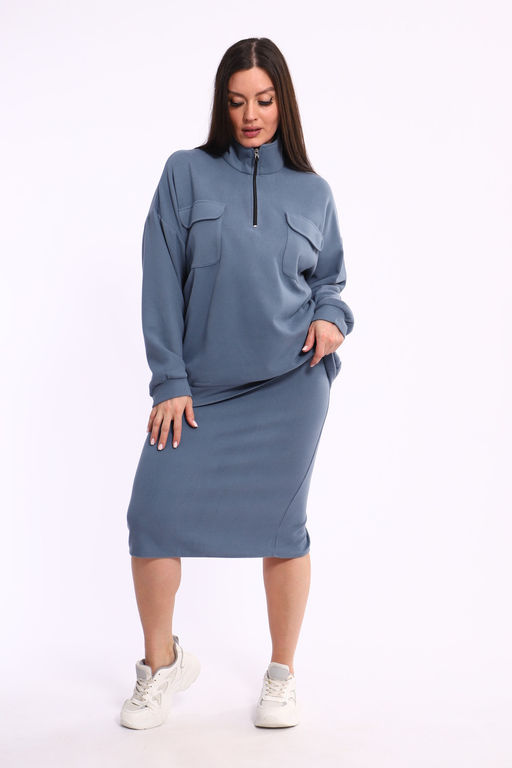 Женский костюм с юбкой 31930 - Натали фото 2