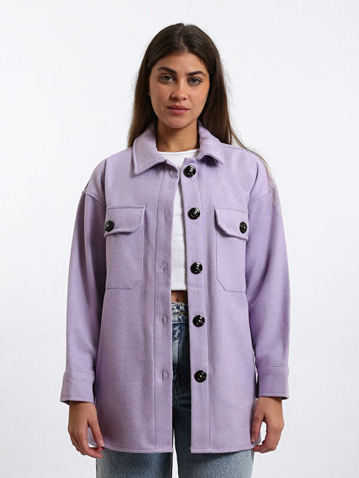 Oversize Kad?n Oduncu G?mlek Ceket