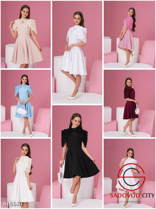 Платье из ткани босс для девочки - Bruno фото 6