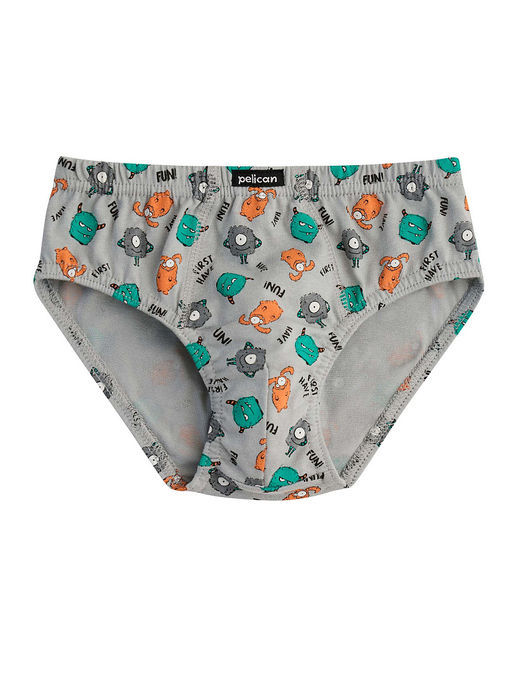 PELICAN, набор трусов для мальчиков, Изумрудный/изумрудный/серый  фото 4