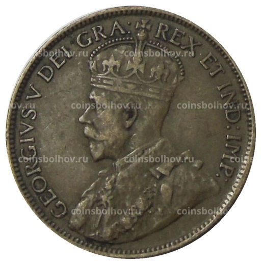 Монета 1 цент 1913 года Канада