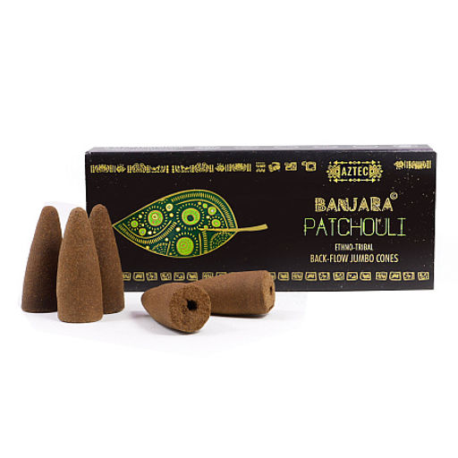 Благовония конусы BANJARA ETNO Back-Flow Patchouli Super Premium качество 10 конусов 30g - Сандаловый дом фото 4