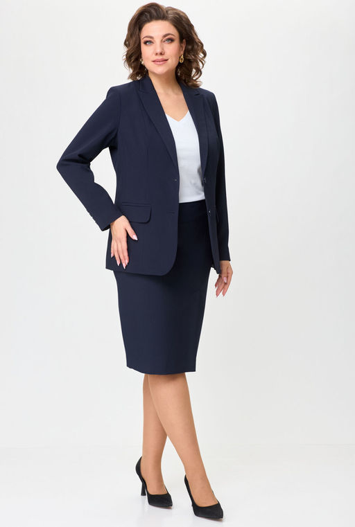Костюм БелЭльСтиль 205/603 синий однотон фото 2