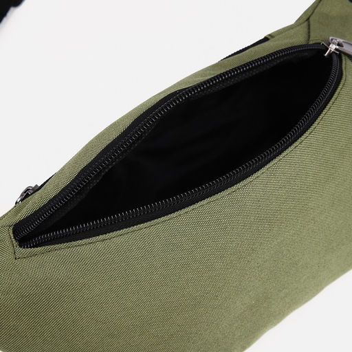 Поясная сумка на молнии, наружный карман, цвет хаки - Simaland фото 5