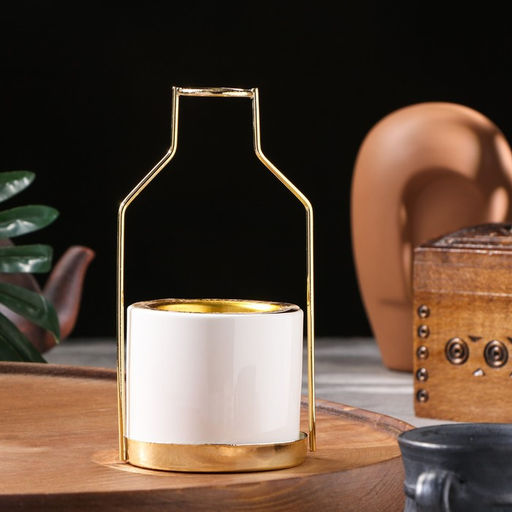 Подставка для благовоний порошковых и конусов TAKE IT EASY «Бутылочка», белый, 16.5×8.5×3 см