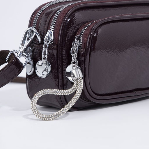 Сумка кросс-боди на молнии, цвет бордовый - Simaland фото 4