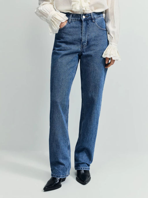 Джинсы straight с высокой посадкой / Zarina  фото 3