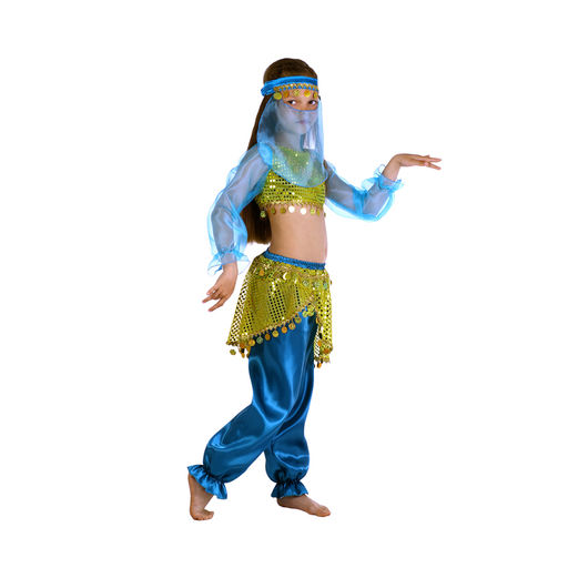 Карнавальный костюм «Алсу. Морская волна», повязка, топ с рукавами, штаны, р-р 30, рост 110-116 см