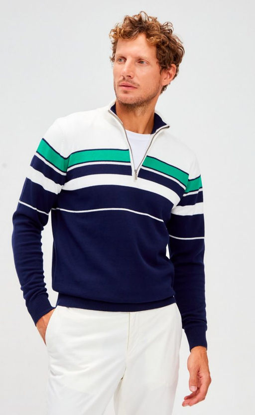 Джемпер F221-15-1747 navy-green - Fine joyce фото 9