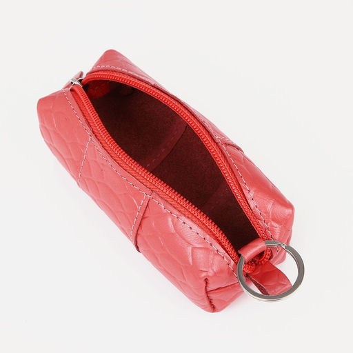 Ключница на молнии, длина 12,5 см, кольцо, цвет чайная роза - Simaland фото 2