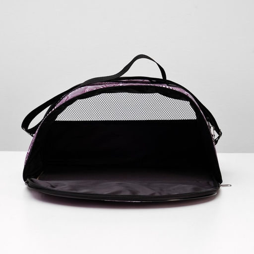 Сумка - переноска для животных, раскладная полукруглая, нейлон, 41 х 20 х 23 см, микс расцветок 4940 - Пижон фото 6