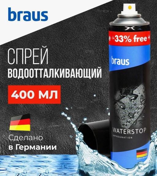 Пропитка водоотталкивающая Braus 1033  фото 3