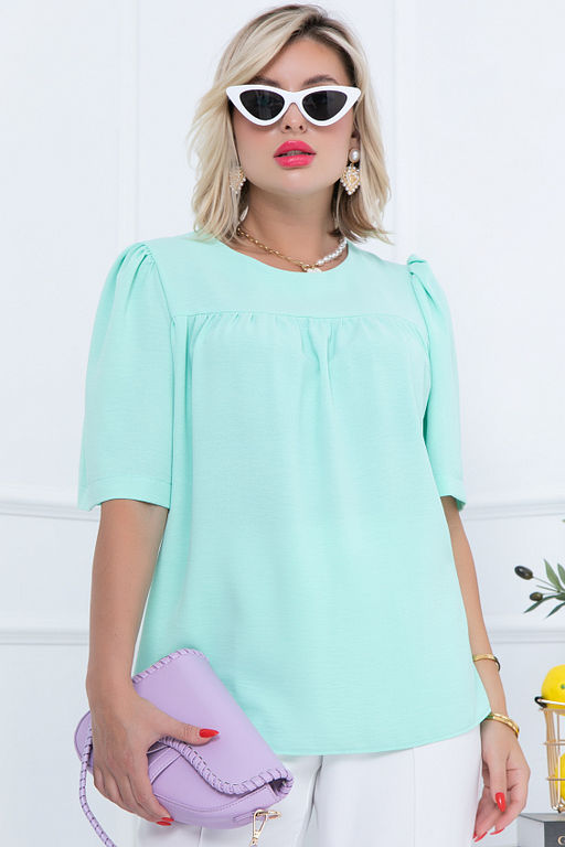 БЛУЗКА ОЛОНА (МИНТ) - Bellovera фото 2