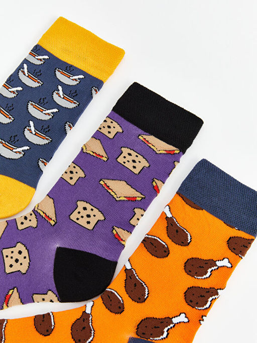 Desenli Erkek Soket ?orap 5li