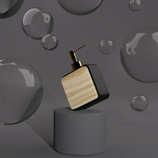 Аксессуары для ванной Агат, 4 предмета: дозатор, мыльница, 2 стакана, чёрные - Simaland фото 7