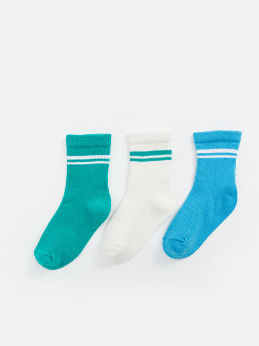 ?izgili Erkek Bebek Soket ?orap 3l?