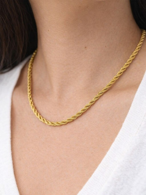 Шнур полиэстер на бобине, d=3 мм L=18 м, люрекс, цвет золотой