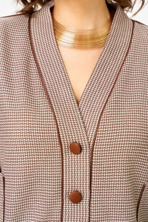 Костюм Aira Style 24131 бежево-коричневый