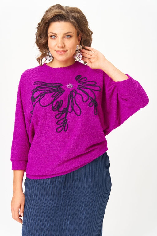 Костюм Michel Chic 1442-Р пурпурный, синий  фото 2