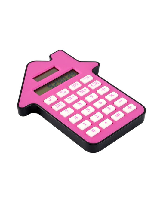 Калькулятор настольный «Домик» 8-разрядный, малиновый
