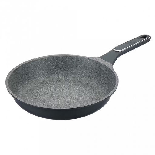 Сковорода с антипригарным покрытием Denim д28см, s4мм, индукционное дно д20,5см, s1,5мм, литой алюминий, 2-х слойное антипригарное покрытие WISTONE с эффектом гранитной крошки, бакелитовая ручка с покрытием soft-touch, Regent (Китай) Подходит д