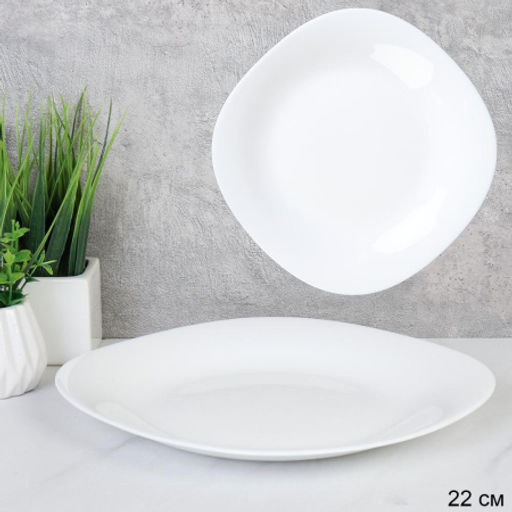 Тарелка квадратная 220 мм / KWD95 (white) /уп 6/72/
