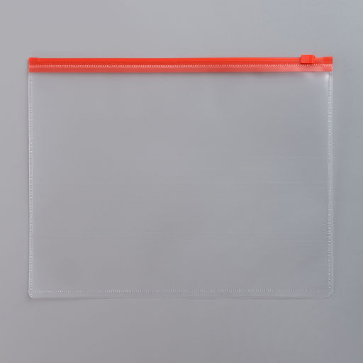 Набор папок-конвертов на ZIP-молнии A5, 150 мкм, Calligrata, прозрачные, 10 штук, МИКС