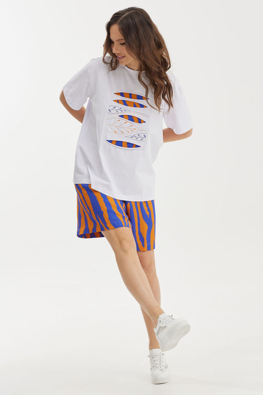 Костюм Magia mody 2438 белый+синий+ оранж