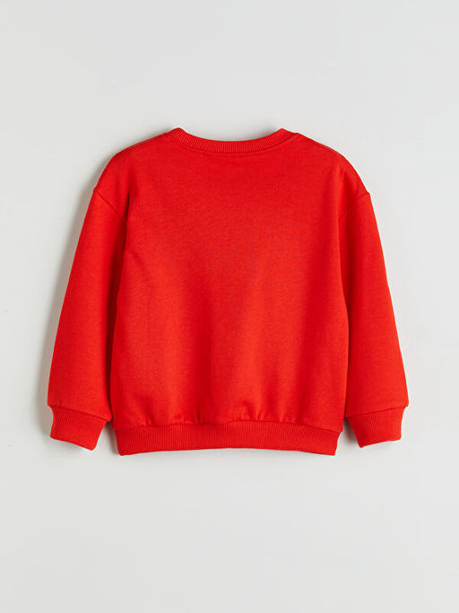 Bisiklet Yaka Spider-Man Bask?l? Erkek ?ocuk Sweatshirt
